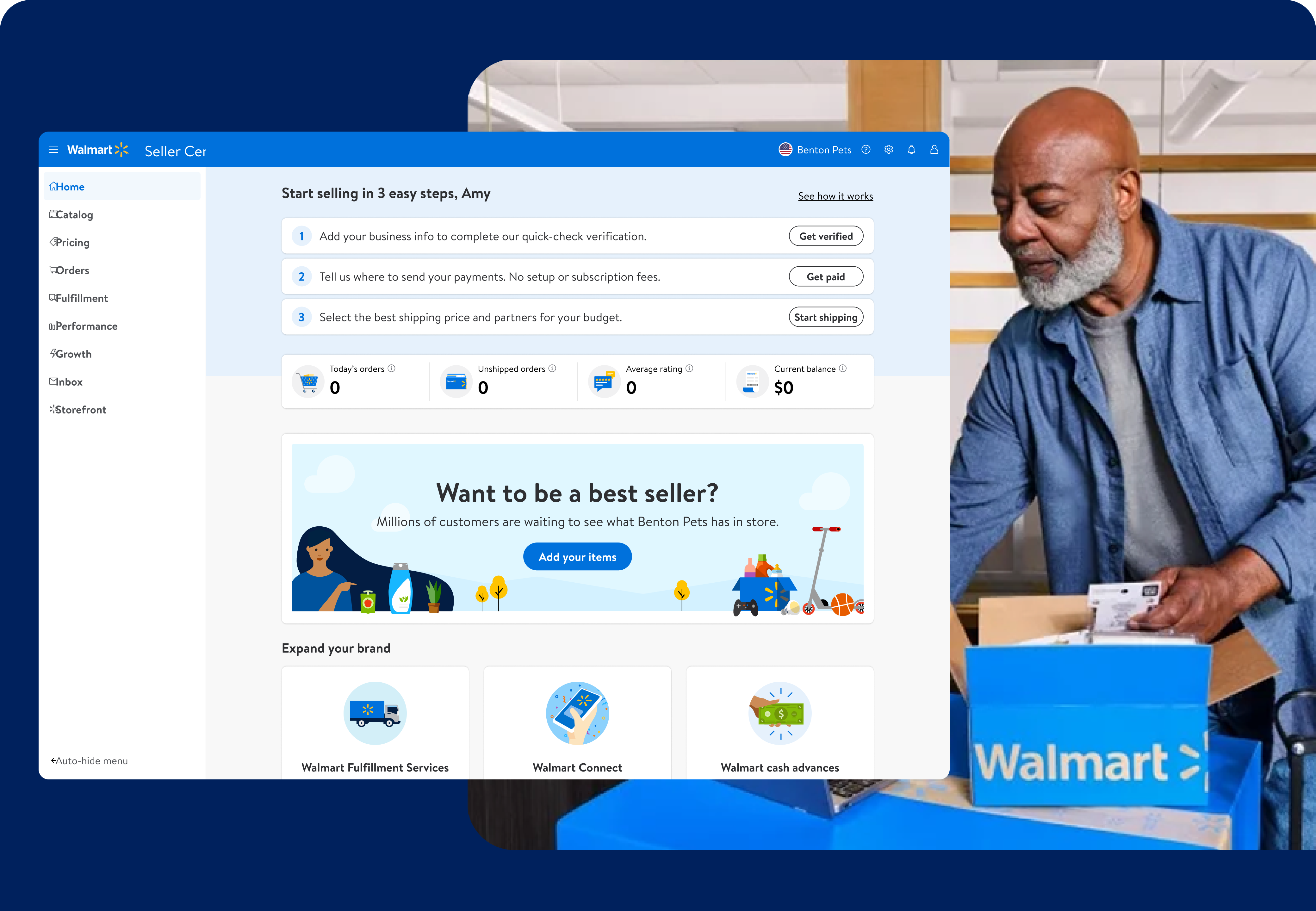 Walmart Seller Center